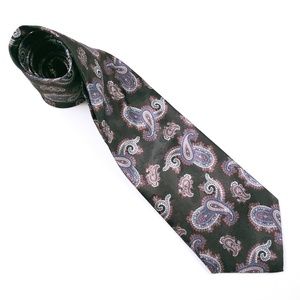 David Taylor Men Necktie Paisley Polyester Size 58x4 - NWOT
